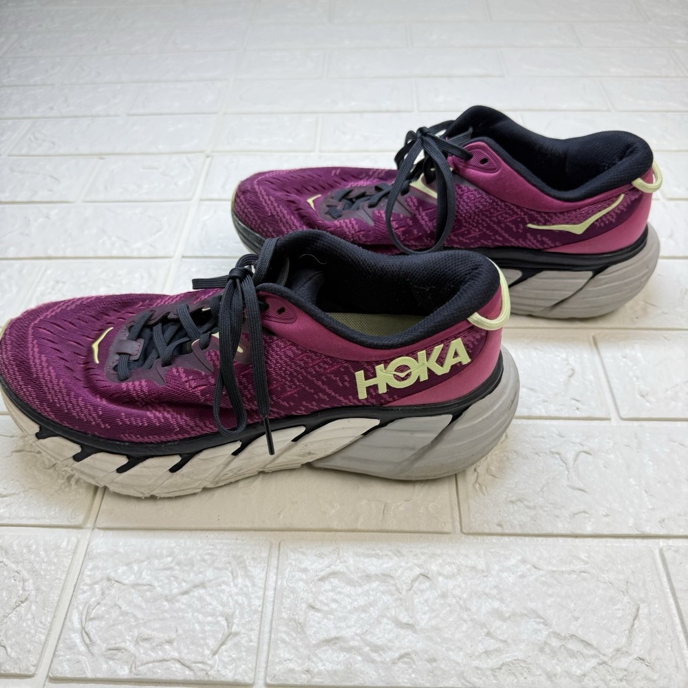 Hoka One One Gaviota 4 Womens 10B Festival Fuchsia Purple Running Shoes 1123199